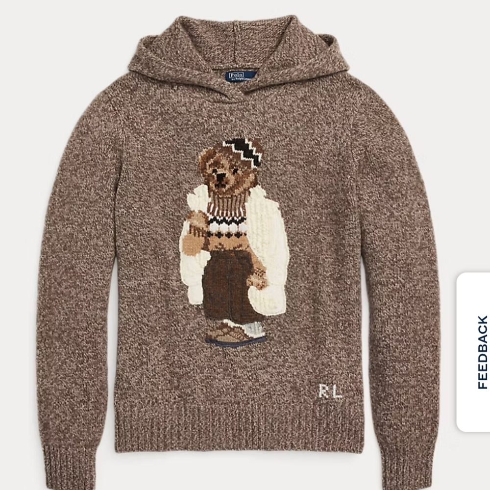 Polo Bear Wool Cashmere Hoodie